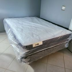 NEW FULL-SIZE MATTRESS AND BOX SPRING