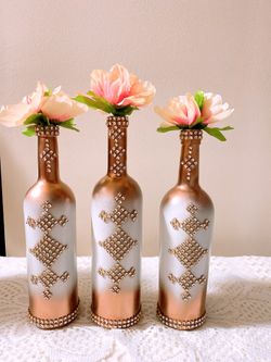 Rose gold and white decor