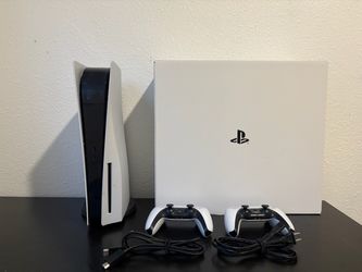 PS5 Disc Edition with 2 controllers + HDMI and Power Cord + Any games shown that you want