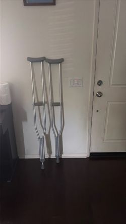 Aluminum Underarm Crutches Pair
