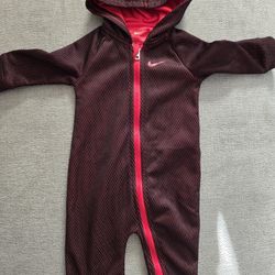 Nike Sweatsuit Romper Size 9 Months 