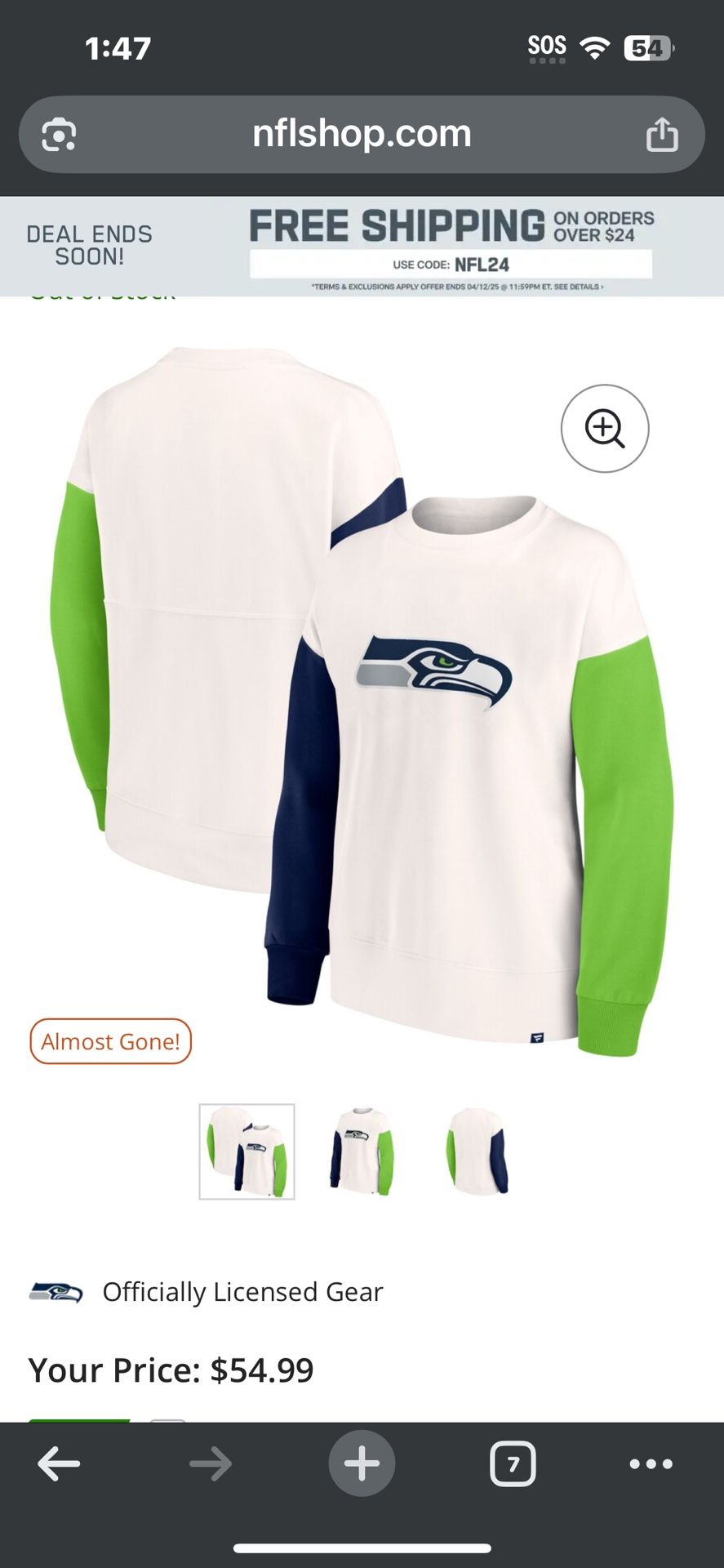 Seattle Seahawks sweatshirt