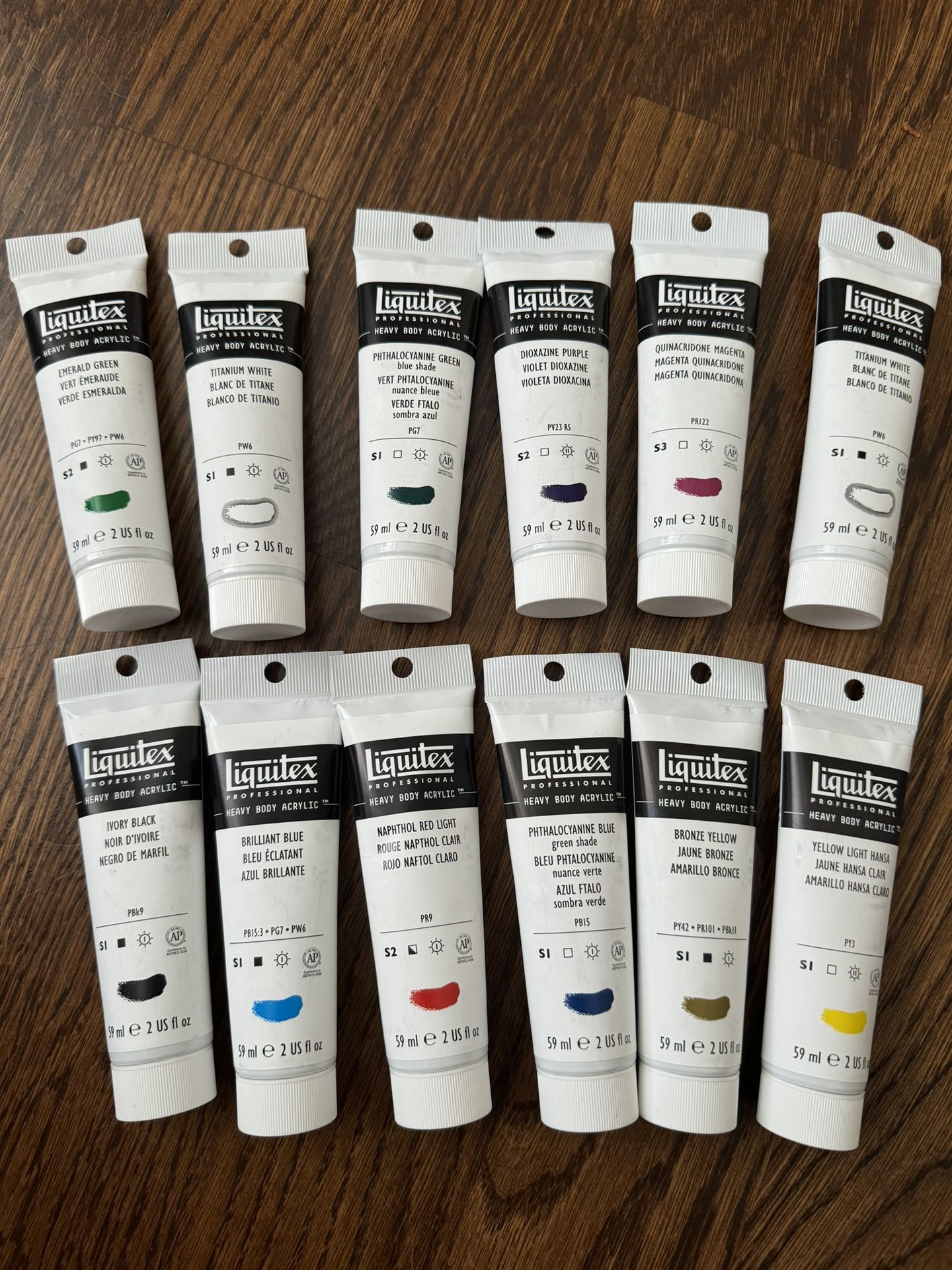 Liquitex Heavy Body Acrylic Paint (x12)