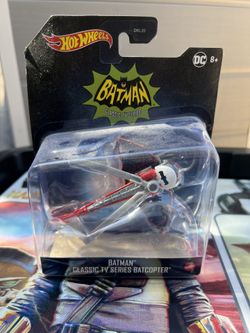 Batman Hotwheels Classic Tv Series Batmobile And Batcopter
