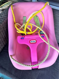 Pink little tikes swing