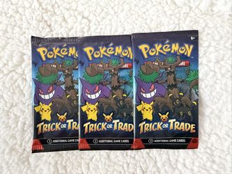 6 Pokémon TCG Trick Or Trade 2024 Booster Packs Bundle