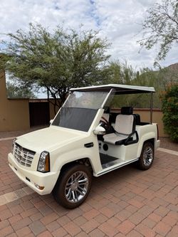 ACG Cadillac Escalade Golf Cart — 48V Electric, Runs Well