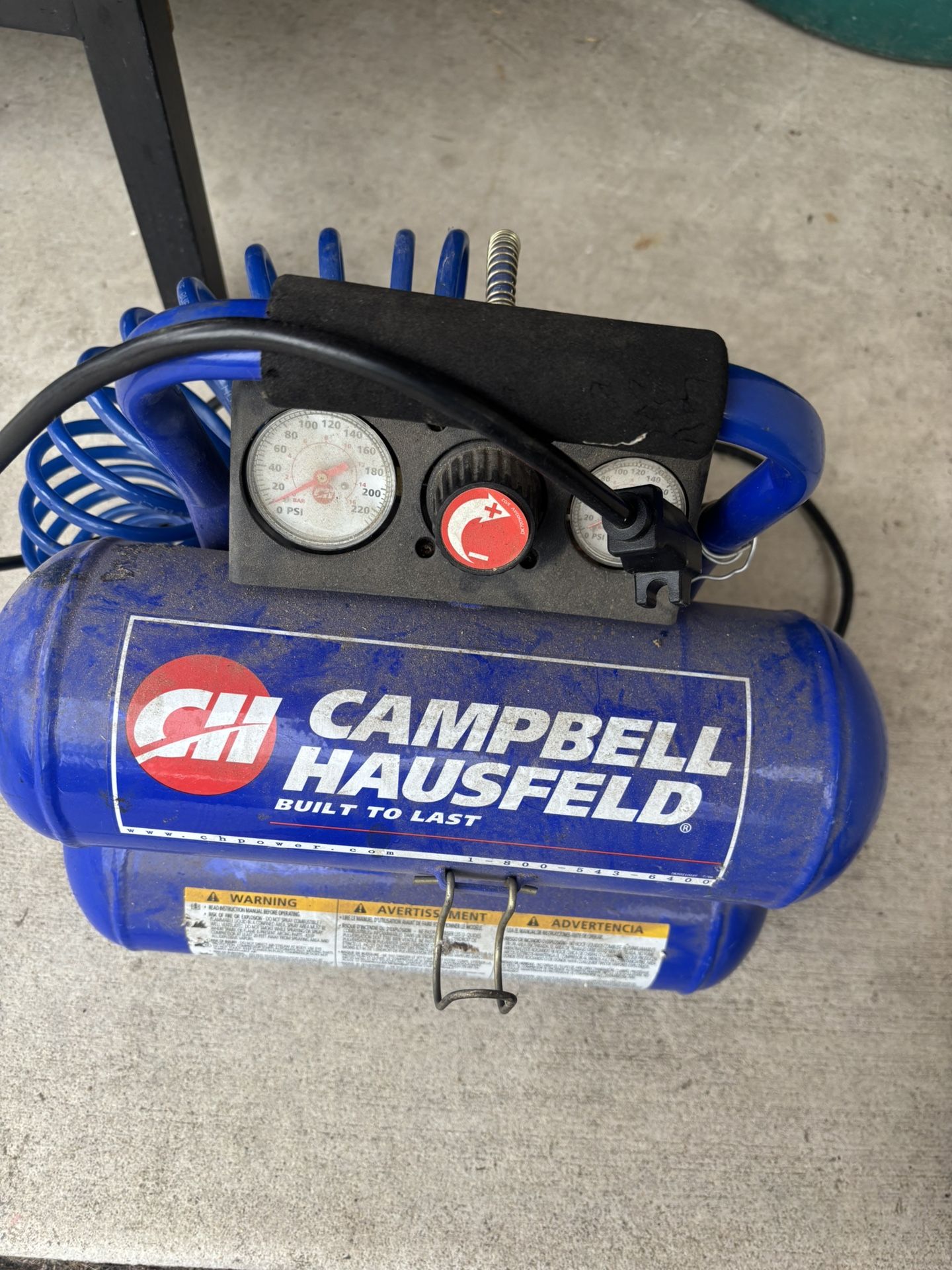 Campbell Hausfeld Portable Air Compressor 100 Max PSI
