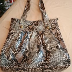 Style & Co Snakeskin-Look XL Tote