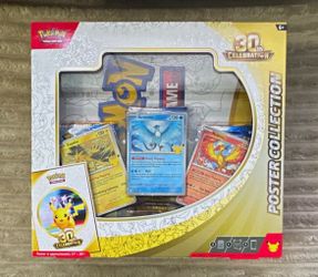 Pokemon 30th Anniversary Celebration Poster Collection Box New Celebration.