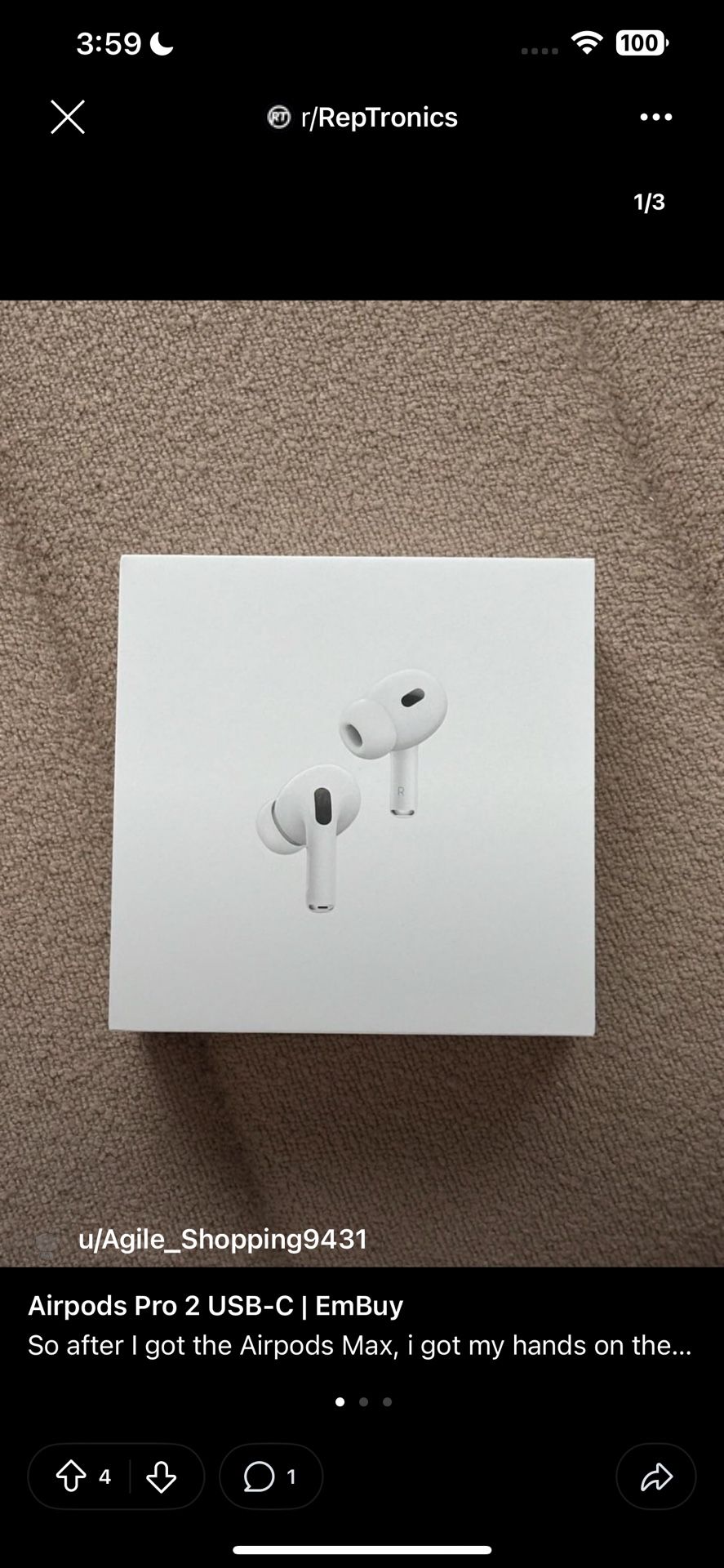 AirPods Pro 2nd Generation with MagSafe Wireless Charging Case (USB-C)