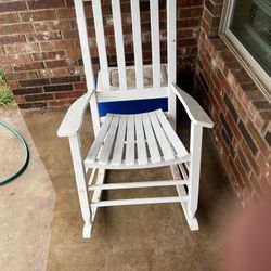 White Wooden To King Chair