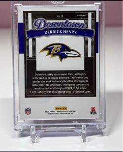 Derrick Henry Donruss Optic SSP Case Hit Downtown Ravens Holo Card