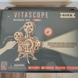 Rokr Vitascope Mechanical Gear Projector, 3D wooden puzzle, sealed brand new
