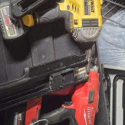 Milwaukee Y Dewalt Framing Gan
