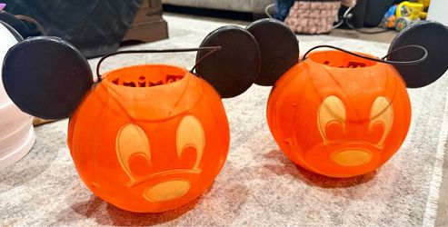 Mickey Mouse Halloween Trick-or-Treat Buckets Set of 2