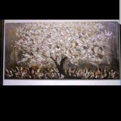 Boiee Art,30x60Inch Textured Hand Painted Landscape Canvas Artwork