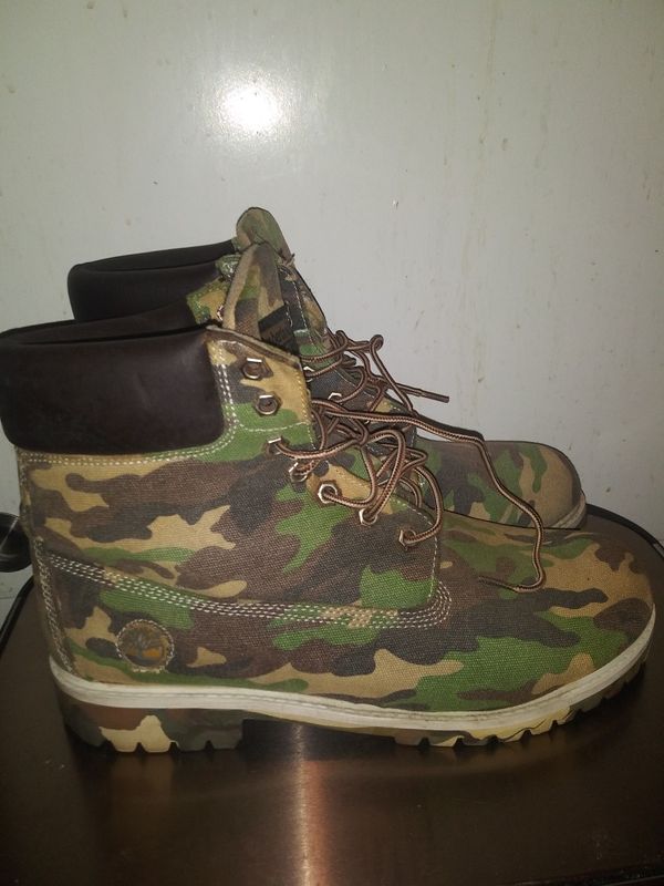camouflage timberland boots for sale