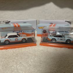 Hot Wheels Rlc Gulf Collection Datsun & Porsche