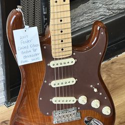 2019 Fender Stratocaster Limited Edition Exotic Series Shedua Top