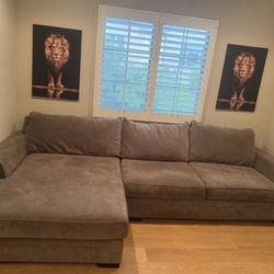 Living Spaces Modern and Contemporary Grey Grey L Shaped Sectional Sofas for Living Room, Modern Reversible Sectional Couches for Bedrooms, Apartmen