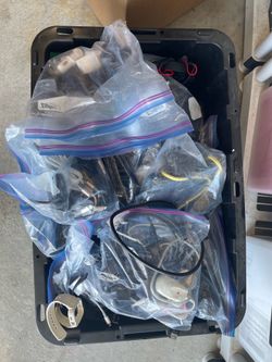 Electronics filled bin