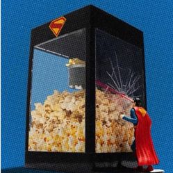 Superman Movie Heat Vision Popcorn Bucket New 