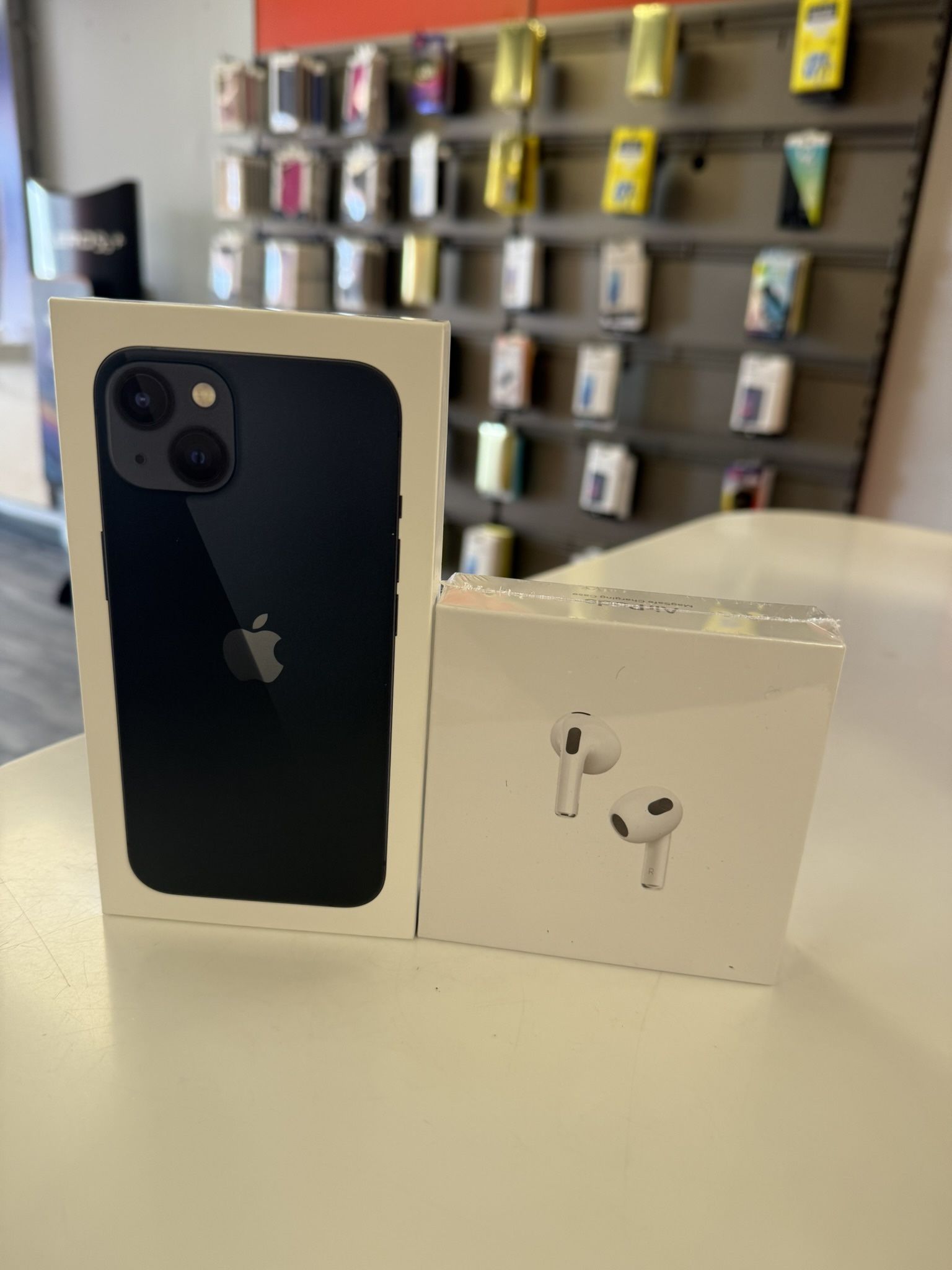 Iphone 13 brand new sealed pack With Airpods