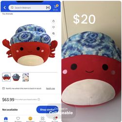 Cary the Crab Squishmallow