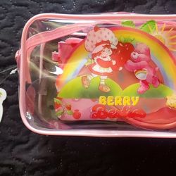 New Strawberry Shortcake/ Carebears 3pc Makeup Bag