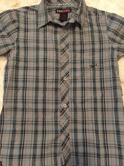 2 Tony a hawk plaid button up shirt medium 10/12