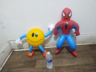 Blowup Spiderman and Pac Man or M and M