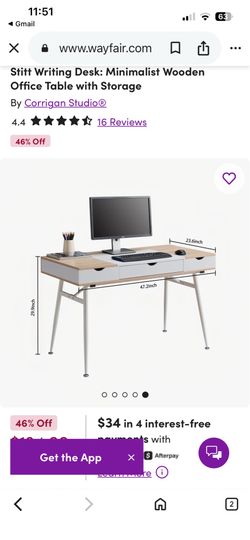 Mid-Century Modern Style Desk