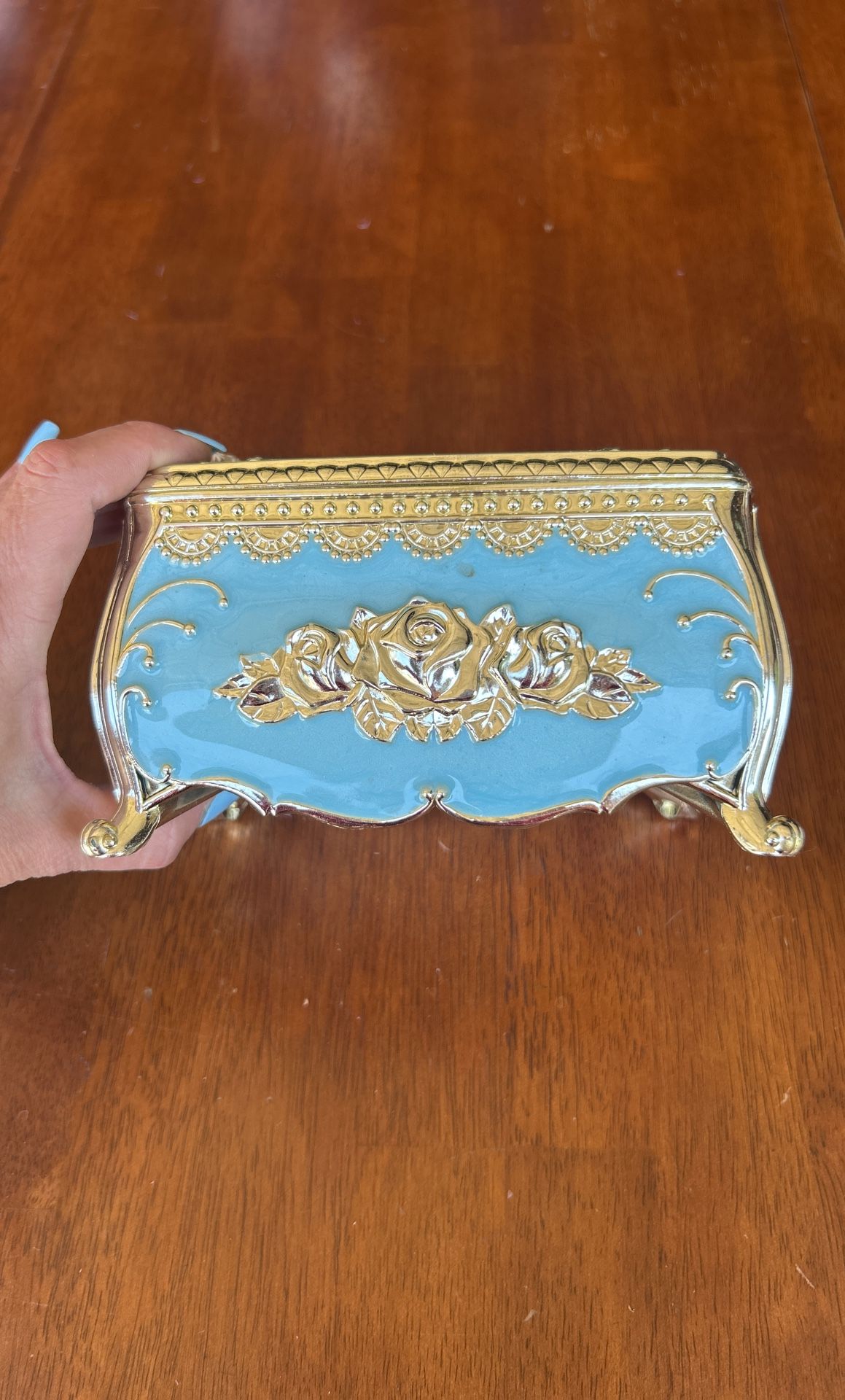 Blue Floral Napkin Holders