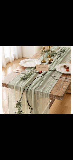 6 total cheese cloth table runners