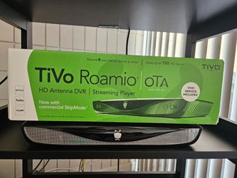 TiVo Roamio OTA 1TB DVR w/ LIFETIME plus dual digital antennas to record HDTV shows! great condition