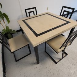 Garage's Accessories, Dinner Table, Leather Chairs 