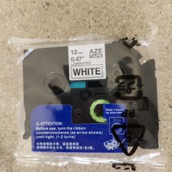 Brother Compatible Label Maker Tape AZE 12 Mm