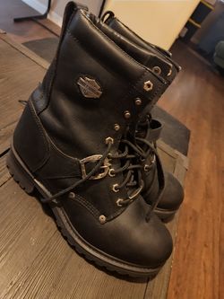 Harley Davidson Biker Boots Size 12 Men's