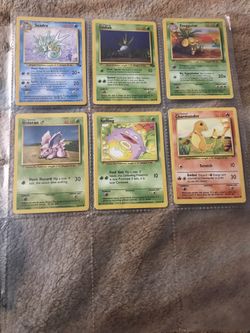 6 Pokémon Base , Jungle And Fossil Set