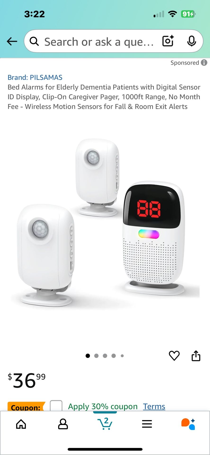Wireless Bed Alarm