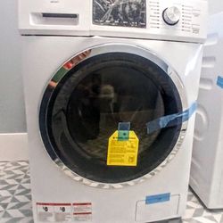 WASHING MACHINE Summit LW2427 - 2.7 Cu. Ft. - Front Load Washer w/ Glass Window - 15 Settings, 115v, White