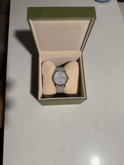Unisex Swiss G-timeless White Hologram Leather Strap Watch