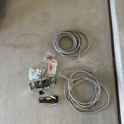 Armored metal clad cable 20 feet at least of each comes with everything pictured Klein tool also