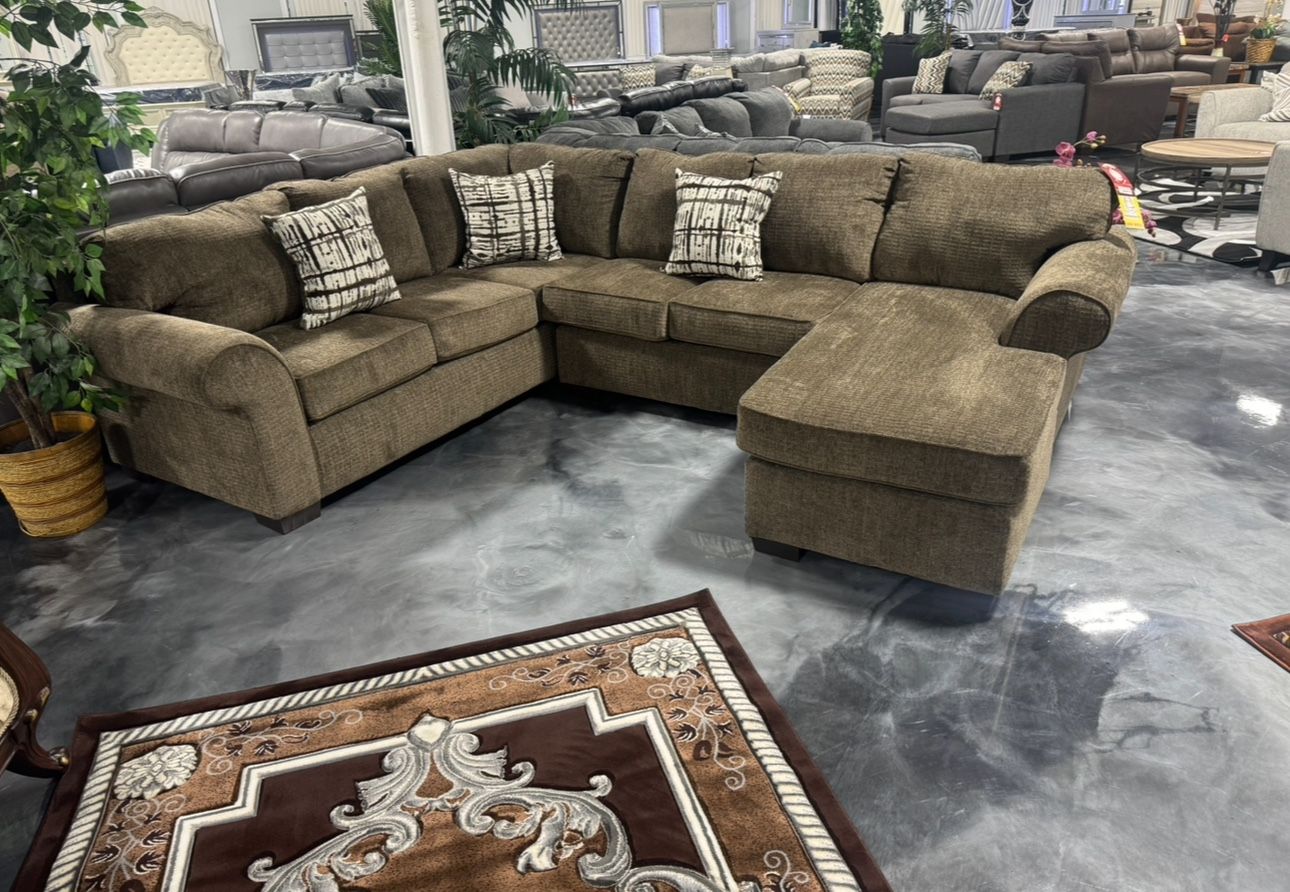 Brand New Brown living Room Sectional Sofa