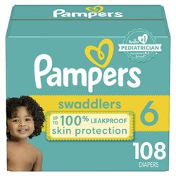 NEW PAMPERS - 108 COUNT SIZE 6