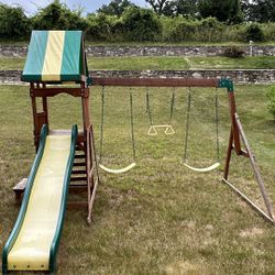 NEW LOW PRICE!! Kids Backyard Playground With Slides 