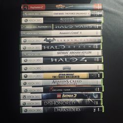 16 Video games for Xbox 360 and PlayStation 2(ps2)