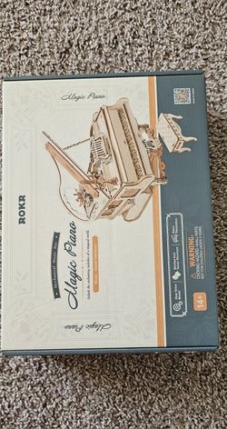 ROKR Magic Piano Music Box 3D Wooden Puzzle Mechanical Model Decor Xmas Gifts