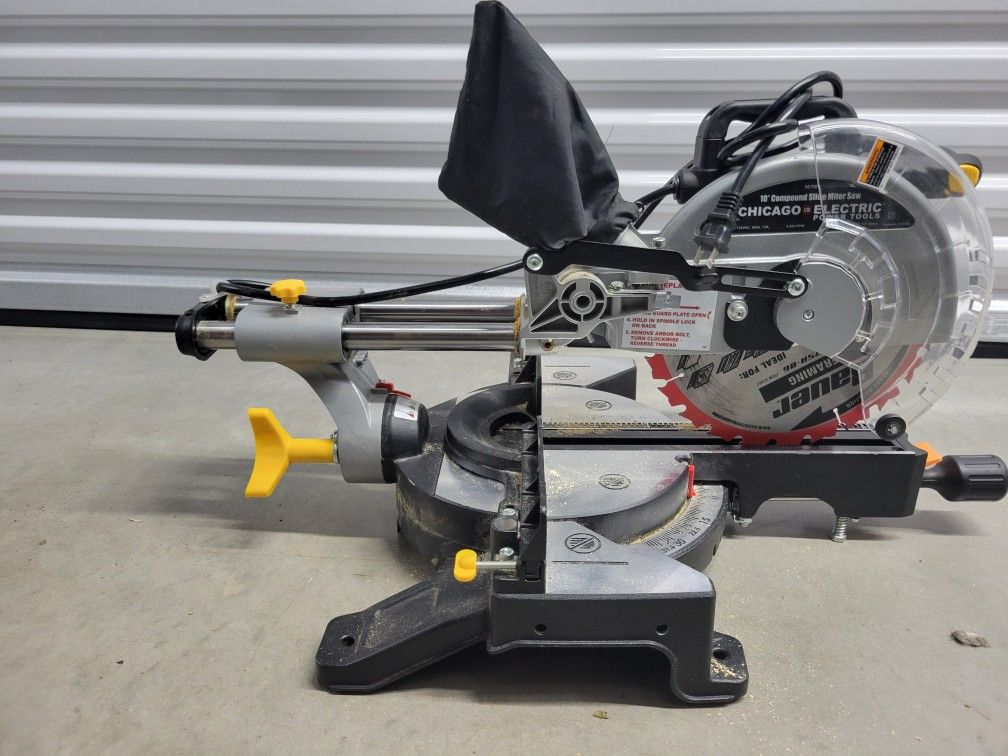 Chicago Electric Miter Saw + Bauer Blade